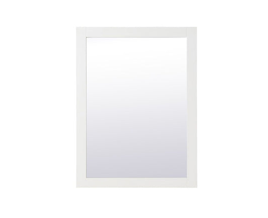 Elegant Furniture & Lighting - Aqua rectangle vanity mirror 24 inch in White - VM22432WH veiw 1