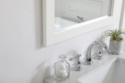 Elegant Furniture & Lighting - Aqua rectangle vanity mirror 24 inch in White - VM22432WH veiw 5