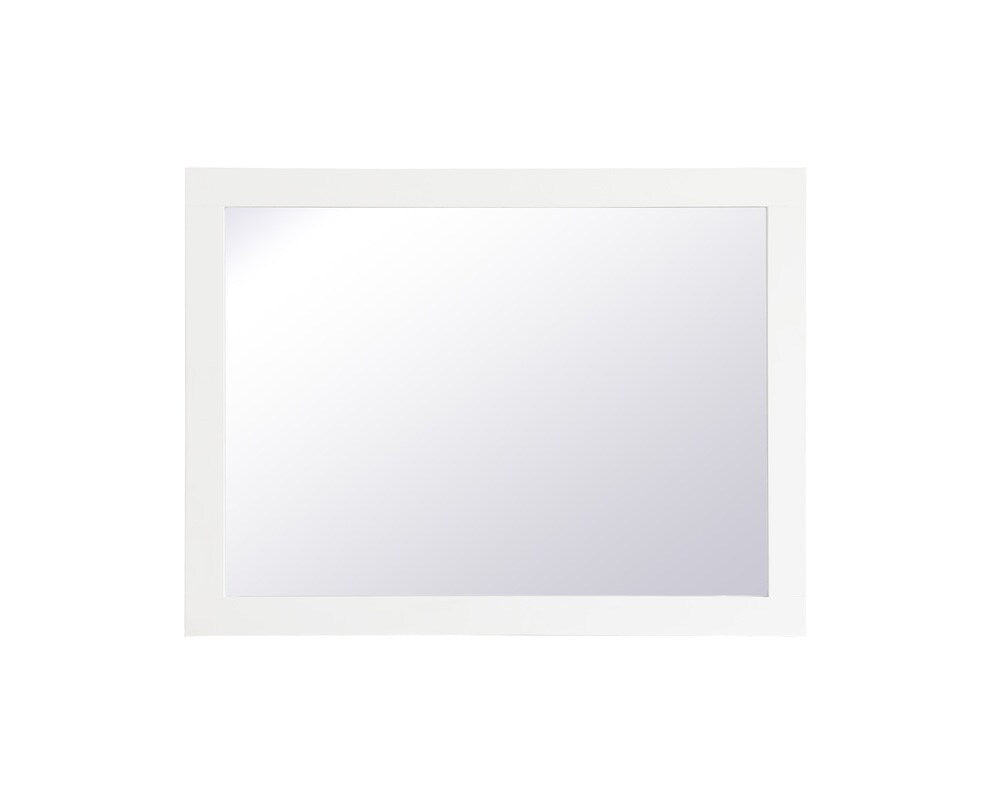 Elegant Furniture & Lighting - Aqua rectangle vanity mirror 24 inch in White - VM22432WH veiw 7