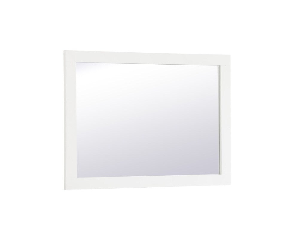Elegant Furniture & Lighting - Aqua rectangle vanity mirror 24 inch in White - VM22432WH veiw 8