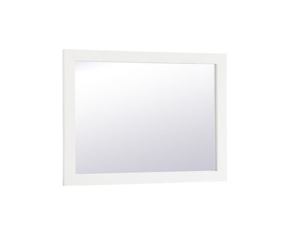 Elegant Furniture & Lighting - Aqua rectangle vanity mirror 24 inch in White - VM22432WH veiw 8