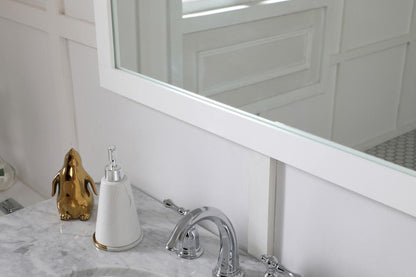 Elegant Furniture & Lighting - Aqua rectangle vanity mirror 24 inch in White - VM22436WH veiw 5