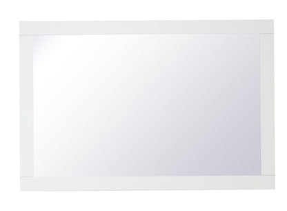 Elegant Furniture & Lighting - Aqua rectangle vanity mirror 24 inch in White - VM22436WH veiw 7