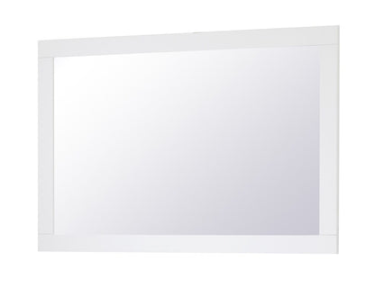 Elegant Furniture & Lighting - Aqua rectangle vanity mirror 24 inch in White - VM22436WH veiw 8