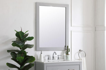 Elegant Furniture & Lighting - Aqua rectangle vanity mirror 27 inch in Grey - VM22736GR veiw 3
