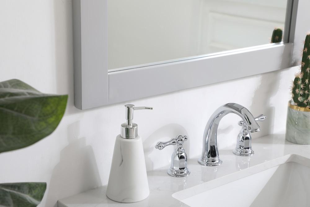 Elegant Furniture & Lighting - Aqua rectangle vanity mirror 27 inch in Grey - VM22736GR veiw 5