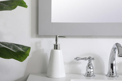 Elegant Furniture & Lighting - Aqua rectangle vanity mirror 27 inch in Grey - VM22736GR veiw 6