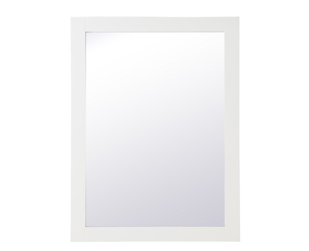 Elegant Furniture & Lighting - Aqua rectangle vanity mirror 27 inch in White - VM22736WH veiw 1