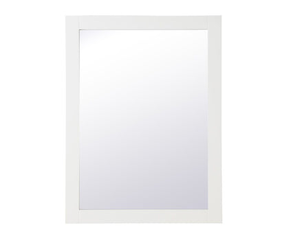 Elegant Furniture & Lighting - Aqua rectangle vanity mirror 27 inch in White - VM22736WH veiw 1