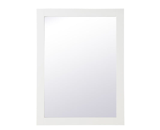 Elegant Furniture & Lighting - Aqua rectangle vanity mirror 27 inch in White - VM22736WH veiw 1