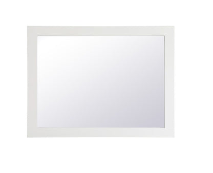 Elegant Furniture & Lighting - Aqua rectangle vanity mirror 27 inch in White - VM22736WH veiw 7