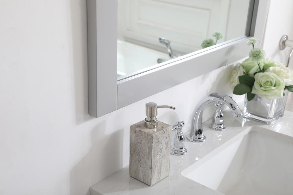 Elegant Furniture & Lighting - Aqua rectangle vanity mirror 30 inch in Grey - VM23036GR veiw 5