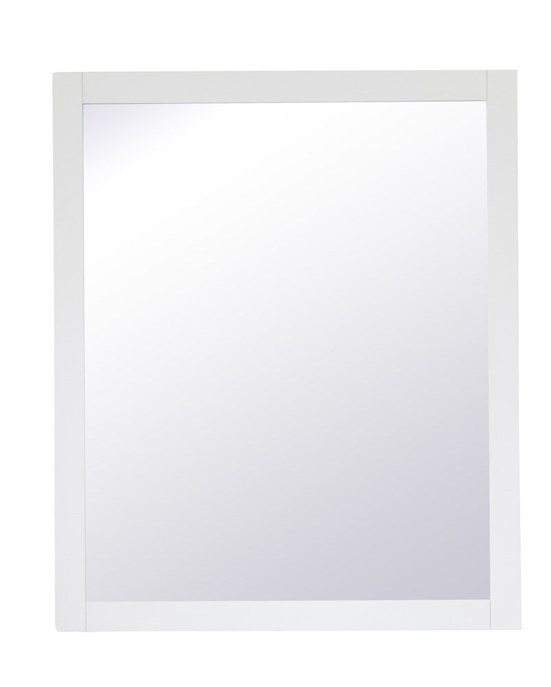 Elegant Furniture & Lighting - Aqua rectangle vanity mirror 30 inch in White - VM23036WH veiw 7