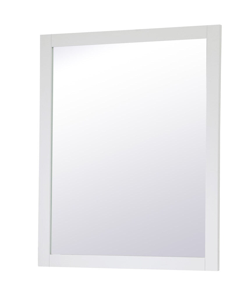 Elegant Furniture & Lighting - Aqua rectangle vanity mirror 30 inch in White - VM23036WH veiw 8