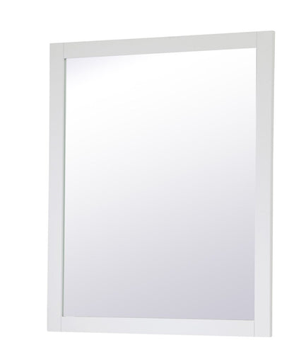 Elegant Furniture & Lighting - Aqua rectangle vanity mirror 30 inch in White - VM23036WH veiw 8