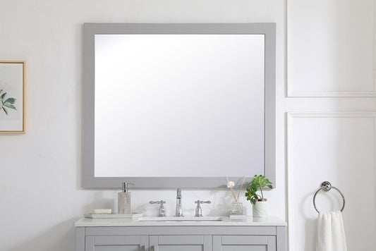 Elegant Furniture & Lighting - Aqua rectangle vanity mirror 42 inch in Grey - VM24236GR veiw 2