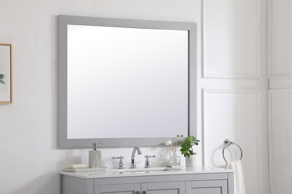 Elegant Furniture & Lighting - Aqua rectangle vanity mirror 42 inch in Grey - VM24236GR veiw 3