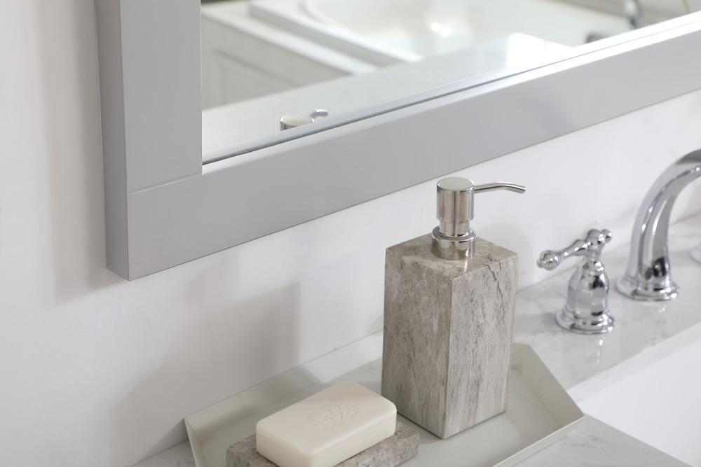 Elegant Furniture & Lighting - Aqua rectangle vanity mirror 42 inch in Grey - VM24236GR veiw 5