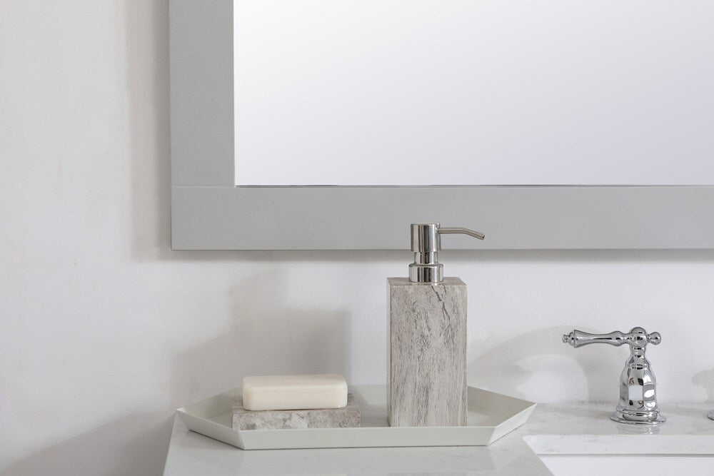 Elegant Furniture & Lighting - Aqua rectangle vanity mirror 42 inch in Grey - VM24236GR veiw 6