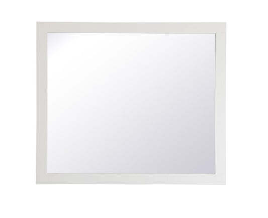 Elegant Furniture & Lighting - Aqua rectangle vanity mirror 42 inch in White - VM24236WH veiw 1