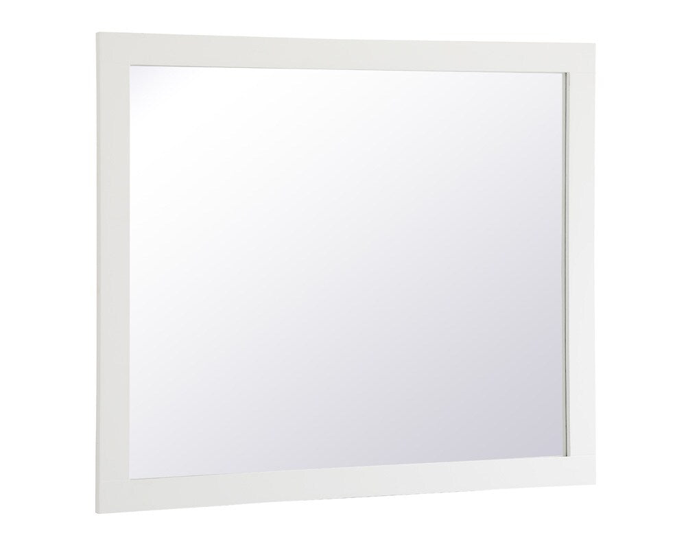 Elegant Furniture & Lighting - Aqua rectangle vanity mirror 42 inch in White - VM24236WH veiw 7