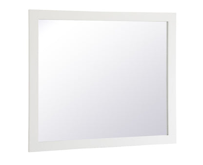 Elegant Furniture & Lighting - Aqua rectangle vanity mirror 42 inch in White - VM24236WH veiw 7