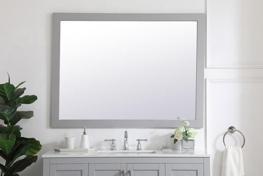 Elegant Furniture & Lighting - Aqua rectangle vanity mirror 48 inch in Grey - VM24836GR veiw 2