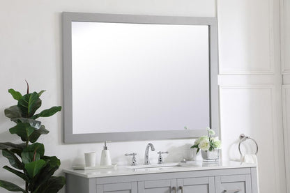 Elegant Furniture & Lighting - Aqua rectangle vanity mirror 48 inch in Grey - VM24836GR veiw 4