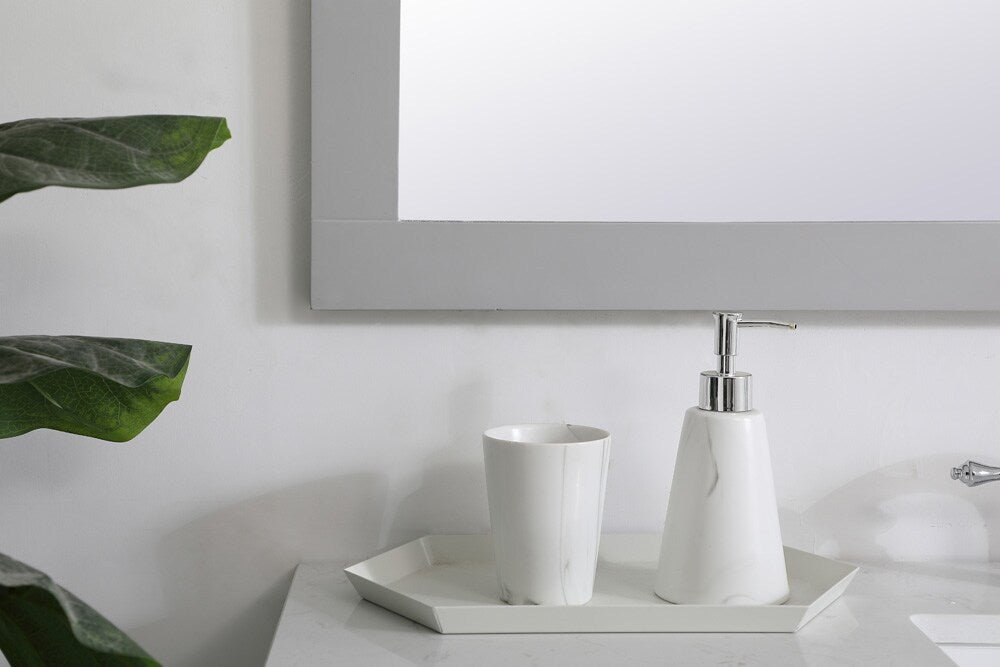 Elegant Furniture & Lighting - Aqua rectangle vanity mirror 48 inch in Grey - VM24836GR veiw 6