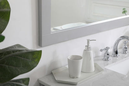 Elegant Furniture & Lighting - Aqua rectangle vanity mirror 48 inch in Grey - VM24836GR veiw 7