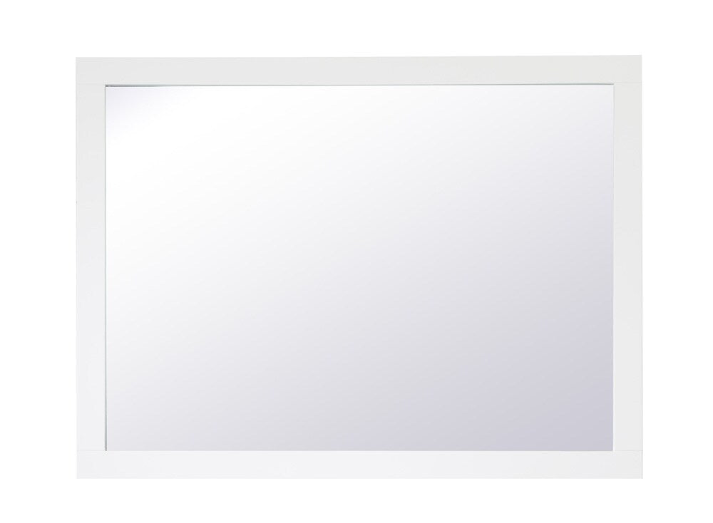 Elegant Furniture & Lighting - Aqua rectangle vanity mirror 48 inch in White - VM24836WH veiw 1