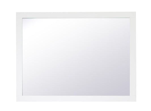 Elegant Furniture & Lighting - Aqua rectangle vanity mirror 48 inch in White - VM24836WH veiw 1