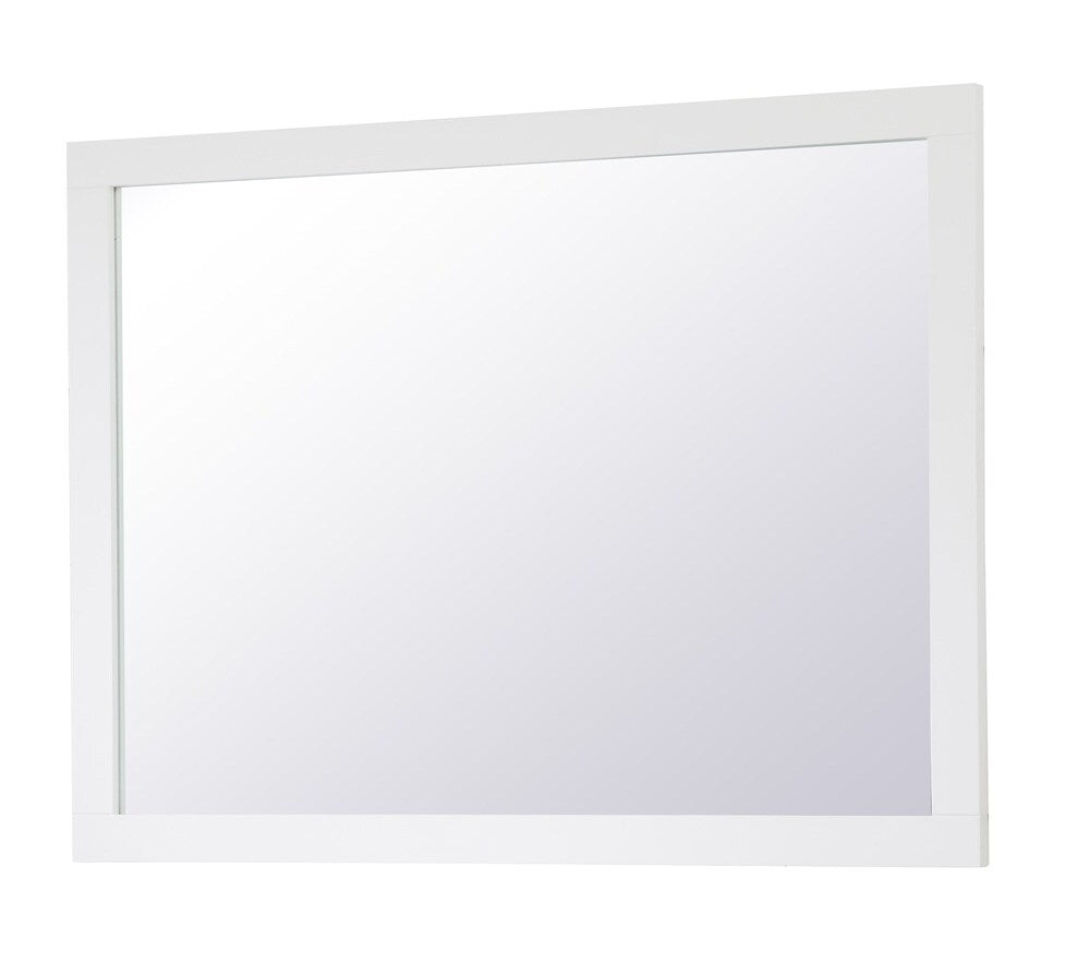 Elegant Furniture & Lighting - Aqua rectangle vanity mirror 48 inch in White - VM24836WH veiw 7