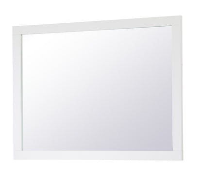 Elegant Furniture & Lighting - Aqua rectangle vanity mirror 48 inch in White - VM24836WH veiw 7