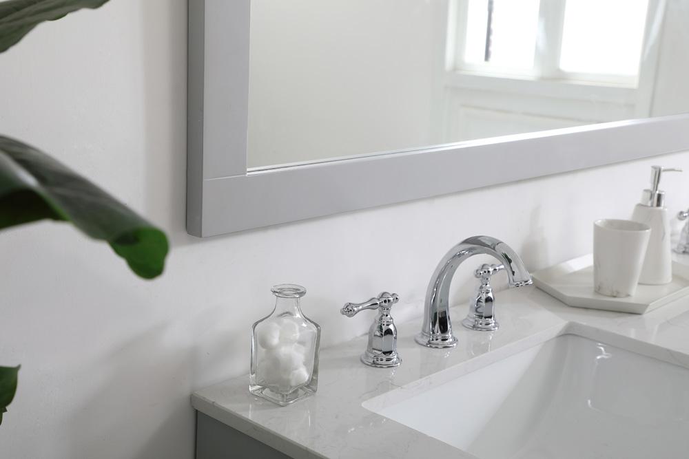 Elegant Furniture & Lighting - Aqua rectangle vanity mirror 60 inch in Grey - VM26036GR veiw 6