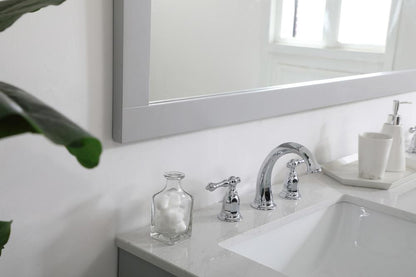 Elegant Furniture & Lighting - Aqua rectangle vanity mirror 60 inch in Grey - VM26036GR veiw 6