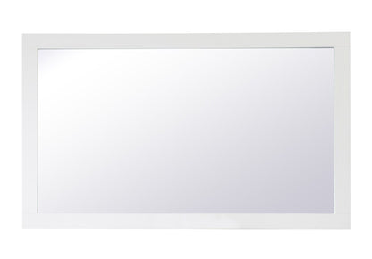 Elegant Furniture & Lighting - Aqua rectangle vanity mirror 60 inch in White - VM26036WH veiw 1