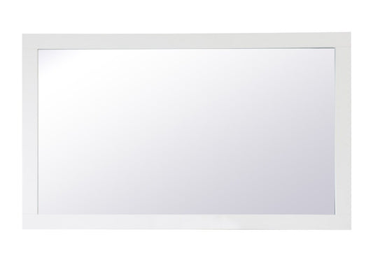 Elegant Furniture & Lighting - Aqua rectangle vanity mirror 60 inch in White - VM26036WH veiw 1