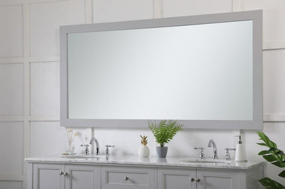 Elegant Furniture & Lighting - Aqua rectangle vanity mirror 72 inch in Grey - VM27236GR veiw 3