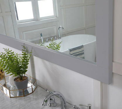 Elegant Furniture & Lighting - Aqua rectangle vanity mirror 72 inch in Grey - VM27236GR veiw 5