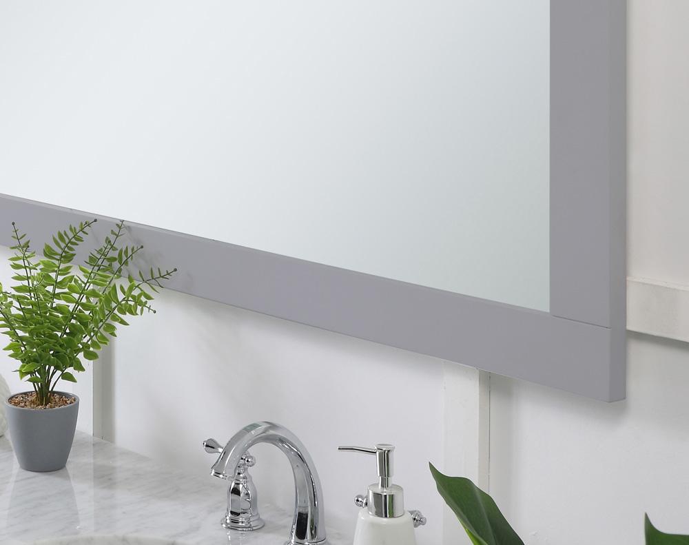 Elegant Furniture & Lighting - Aqua rectangle vanity mirror 72 inch in Grey - VM27236GR veiw 6