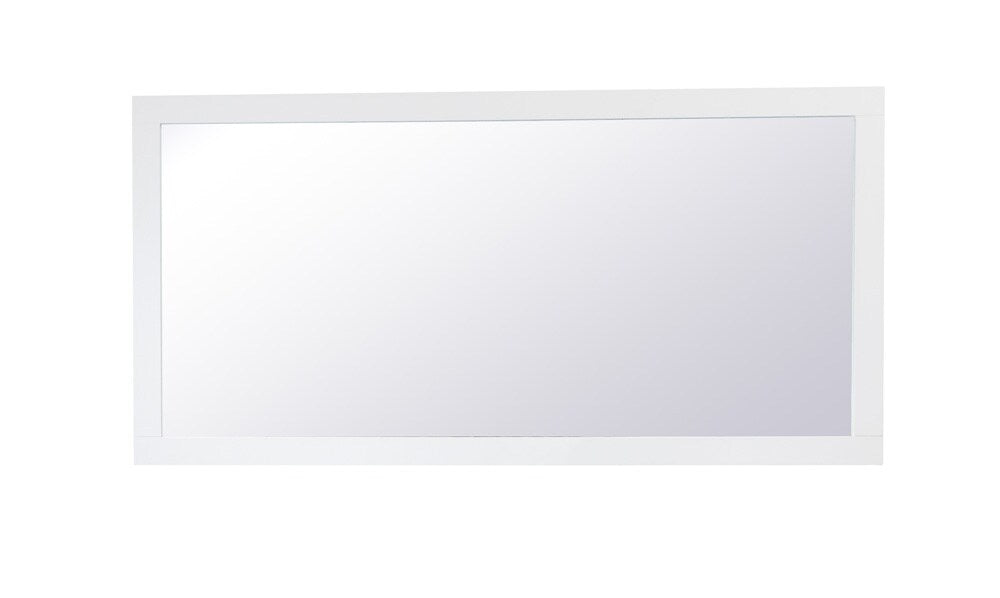 Elegant Furniture & Lighting - Aqua rectangle vanity mirror 72 inch in White - VM27236WH veiw 1