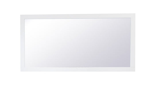 Elegant Furniture & Lighting - Aqua rectangle vanity mirror 72 inch in White - VM27236WH veiw 1