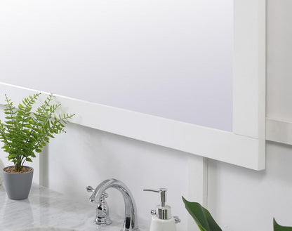 Elegant Furniture & Lighting - Aqua rectangle vanity mirror 72 inch in White - VM27236WH veiw 6