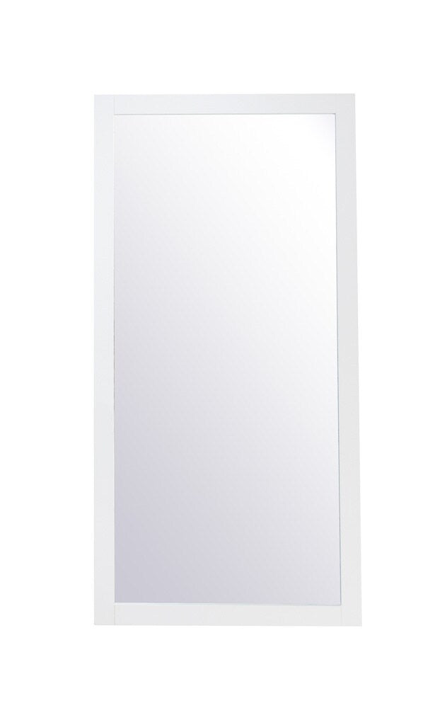Elegant Furniture & Lighting - Aqua rectangle vanity mirror 72 inch in White - VM27236WH veiw 7