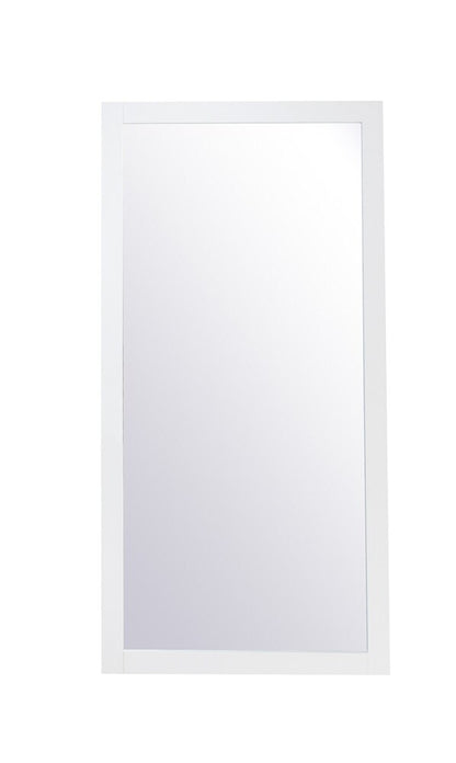 Elegant Furniture & Lighting - Aqua rectangle vanity mirror 72 inch in White - VM27236WH veiw 7