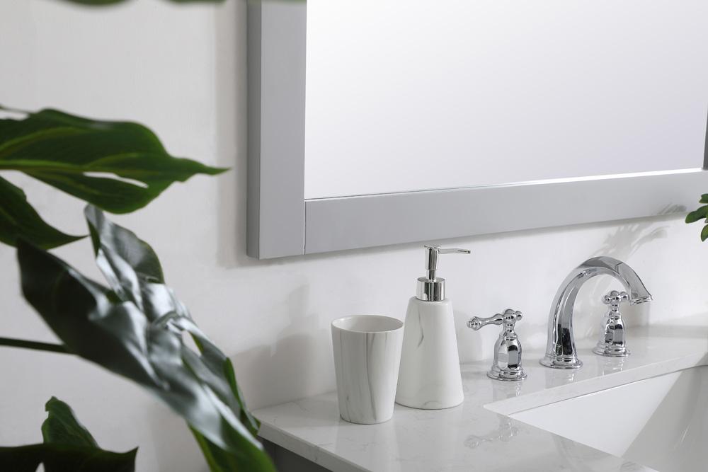 Elegant Furniture & Lighting - Aqua square vanity mirror 36 inch in Grey - VM23636GR veiw 4