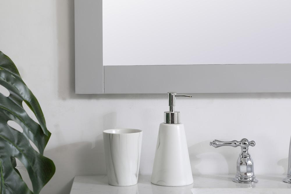 Elegant Furniture & Lighting - Aqua square vanity mirror 36 inch in Grey - VM23636GR veiw 5
