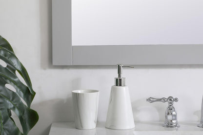 Elegant Furniture & Lighting - Aqua square vanity mirror 36 inch in Grey - VM23636GR veiw 5
