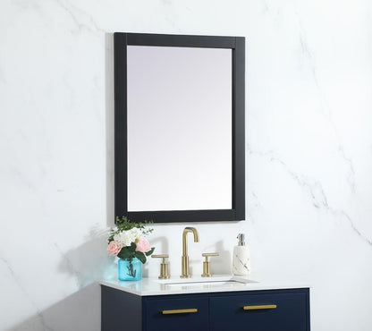 Elegant Furniture & Lighting - Aqua vanity mirror 24x32 inch in black - VM22432BK veiw 3